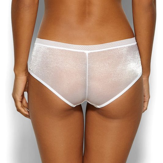 Sheer See Through Shorts Panty Gossard Glossies White